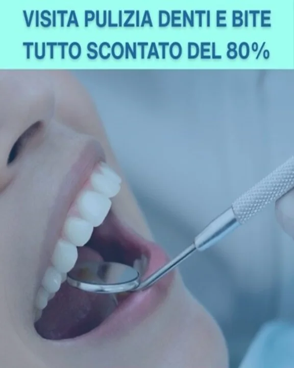 COUPON 39 Visita con pulizia denti con trattamento Bite tutto scontato del 80%