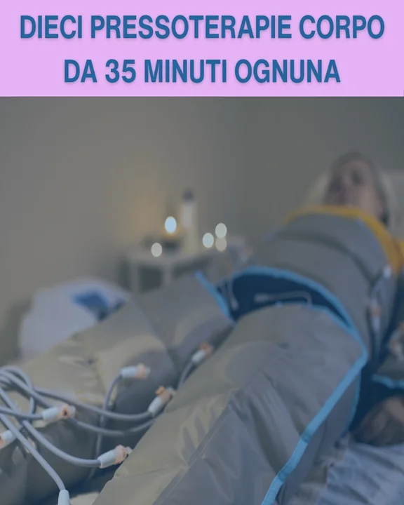 COUPON 34 Per 10 Pressoterapie corpo ognuna da 35 minuti